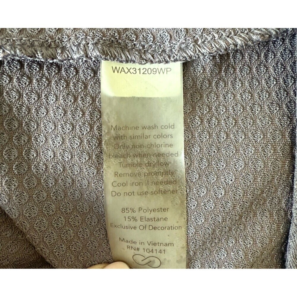Calia Womens XXL Gray Honeycomb Textured Sleeveless Tank Athletic Gym Athleisure - Picture 10 of 13